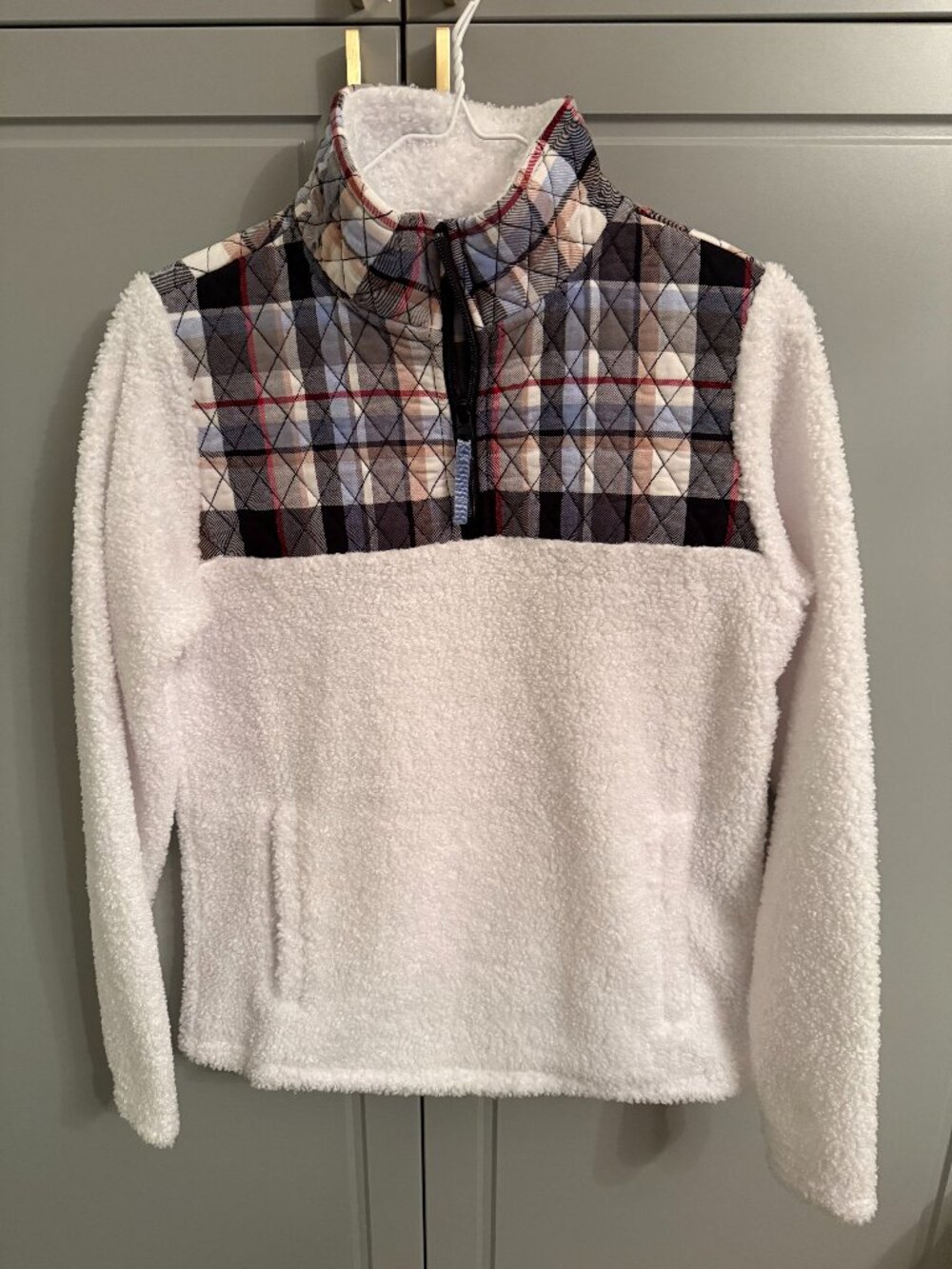 Vera Bradley Teddy Fleece Half-Zip Pullover SZ XS